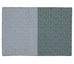 Светящийся в темноте плед Lattice черный