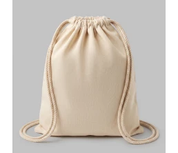 Рюкзак со шнурком Tenes из хлопка плотностью 140 г/м2, natural