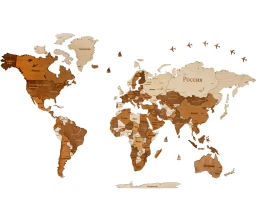 Интерьерная карта мира «World»