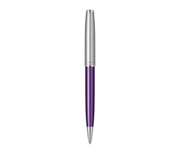 Шариковая ручка Parker Sonnet Essentials Violet SB Steel CT, цвет чернил black, перо: M, в подарочной упаковке.