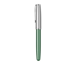 Перьевая ручка Parker Sonnet Essentials Green SB Steel CT, перо: F, цвет чернил: black, в подарочной упаковке.