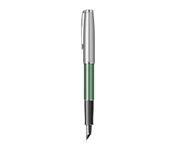 Перьевая ручка Parker Sonnet Essentials Green SB Steel CT, перо: F, цвет чернил: black, в подарочной упаковке.