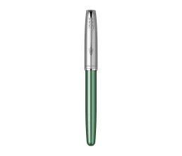 Перьевая ручка Parker Sonnet Essentials Green SB Steel CT, перо: F, цвет чернил: black, в подарочной упаковке.