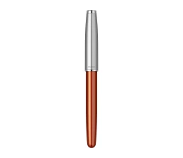 Перьевая ручка Parker Sonnet Essentials Orange SB Steel CT, перо: F, цвет чернил black, в подарочной упаковке.