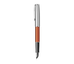 Перьевая ручка Parker Sonnet Essentials Orange SB Steel CT, перо: F, цвет чернил black, в подарочной упаковке.