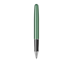 Ручка-роллер Parker Sonnet Essentials Green SB Steel CT, цвет чернил black, перо: F, в подарочной упаковке.