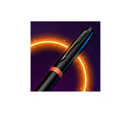 Шариковая ручка Parker IM Vibrant Rings Flame Orange, стержень: M blue, в подарочной упаковке.