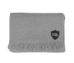 Плед акриловый Mohair, серый