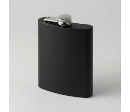 Фляжка 240 мл Remarque soft touch, 304 сталь, черный
