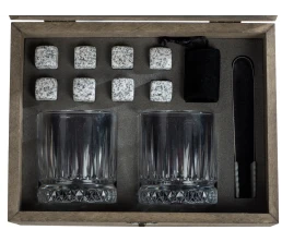 Набор для виски Jack с бокалами в подарочной шкатулке