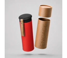 Вакуумный термос «Engage», 450 мл, тубус, красный