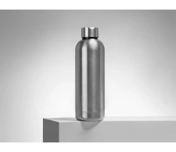 Вакуумная термобутылка "Cask" Waterline, 500 мл, тубус, серебристый глянцевый