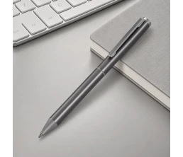 Шариковая ручка из переработанного алюминия "Alloyink", серебристая