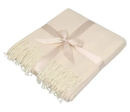 Акриловый плед Dapple 160x210 см, бежевый