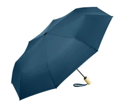 Зонт складной 5429 ÖkoBrella из бамбука, полуавтомат, navy