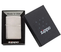 Зажигалка ZIPPO Armor™ c покрытием Brushed Chrome, латунь/сталь, серебристая, матовая, 38x13x57 мм