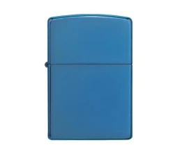 Зажигалка ZIPPO Classic с покрытием Sapphire™, латунь/сталь, синяя, глянцевая, 38x13x57 мм