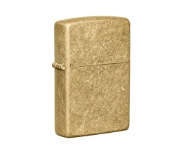 Зажигалка ZIPPO Classic с покрытием Tumbled Brass, латунь/сталь, золотистая, матовая, 38x13x57 мм