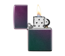 Зажигалка ZIPPO Classic с покрытием Iridescent, латунь/сталь, фиолетовая, матовая, 38x13x57 мм