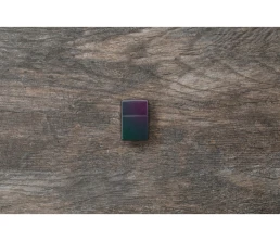 Зажигалка ZIPPO Classic с покрытием Iridescent, латунь/сталь, фиолетовая, матовая, 38x13x57 мм