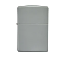 Зажигалка ZIPPO Classic с покрытием Flat Grey, латунь/сталь, серая, глянцевая, 38x13x57 мм