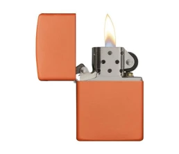 Зажигалка ZIPPO Classic с покрытием Orange Matte, латунь/сталь, оранжевая, матовая, 38x13x57 мм