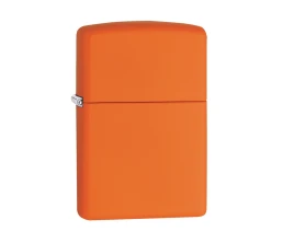 Зажигалка ZIPPO Classic с покрытием Orange Matte, латунь/сталь, оранжевая, матовая, 38x13x57 мм