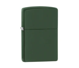 Зажигалка ZIPPO Classic с покрытием Green Matte, латунь/сталь, зелёная, матовая, 38x13x57 мм