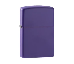 Зажигалка ZIPPO Classic с покрытием Purple Matte, латунь/сталь, фиолетовая, матовая, 38x13x57 мм