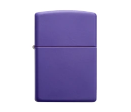 Зажигалка ZIPPO Classic с покрытием Purple Matte, латунь/сталь, фиолетовая, матовая, 38x13x57 мм