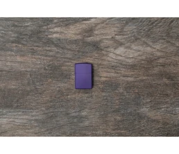 Зажигалка ZIPPO Classic с покрытием Purple Matte, латунь/сталь, фиолетовая, матовая, 38x13x57 мм