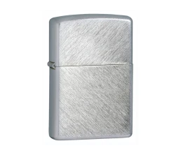 Зажигалка ZIPPO с покрытием Herringbone Sweep, латунь/сталь, серебристая, матовая, 38x13x57 мм