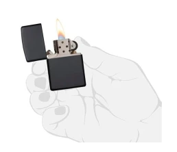 Зажигалка ZIPPO Classic с покрытием Black Matte, латунь/сталь, чёрная, матовая, 38x13x57 мм