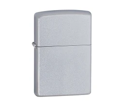 Зажигалка ZIPPO Classic с покрытием Satin Chrome™, латунь/сталь, серебристая, матовая, 38x13x57 мм