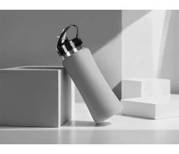 Бутылка для воды "Bottle C1", сталь, soft touch, 600 мл, серый