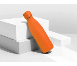 Вакуумная термобутылка "Vacuum bottle C1", soft touch, 500 мл, оранжевый