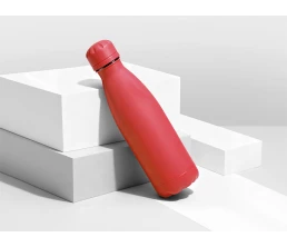 Вакуумная термобутылка "Vacuum bottle C1", soft touch, 500 мл, красный