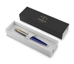 Шариковая ручка Parker Jotter K160, цвет: Blue/GT, стержень: M, цвет чернил: blue, в подарочной упаковке.