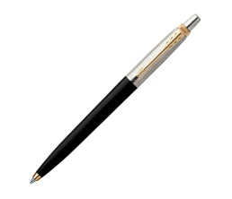 Шариковая ручка Parker Jotter K160, цвет: Black/GT, стержень: F, цвет чернил: blue, в подарочной упаковке.