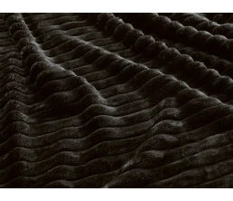 Плед Wave флисовый, черный
