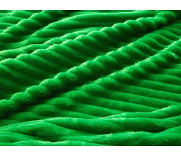 Плед Wave флисовый, зеленый
