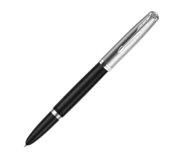 Перьевая ручка Parker 51 CORE BLACK CT, перо: F, цвет чернил: black, в подарочной упаковке.