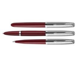 Перьевая ручка Parker 51 CORE BURGUNDY CT, перо: F, цвет чернил: black, в подарочной упаковке.