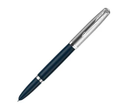 Перьевая ручка Parker 51 CORE MIDNIGHT BLUE CT, перо: F, цвет чернил: black, в подарочной упаковке.