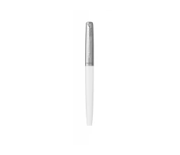 Перьевая ручка Parker Jotter White CT перо:F, цвет чернил: blue, в подарочной упаковке