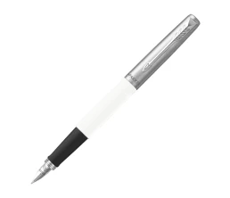 Перьевая ручка Parker Jotter White CT перо:F, цвет чернил: blue, в подарочной упаковке