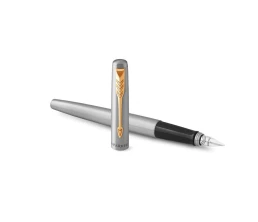 Перьевая ручка Parker Jotter Stainless Steel GT, Mblue