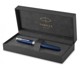 Ручка-роллер Parker Sonnet Blue Subtle CT, стержень: F, цвет чернил: black, в подарочной упаковке