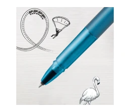 Ручка-роллер Parker Vector XL Teal CT, цвет чернил black, стержень: F, в подарочной упаковке.