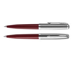 Шариковая ручка Parker 51 CORE BURGUNDY CT, стержень: M, цвет чернил: black, в подарочной упаковке.